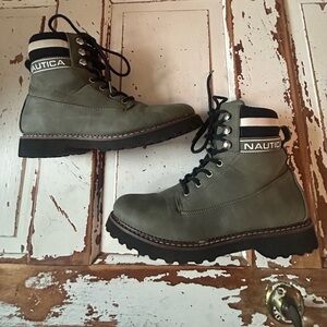 Nautica Womens Galiah Fashion Ankle Boots Olive Size 8